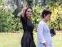 Angelina Jolie faz primeira aparição pública após divórcio de Brad Pitt