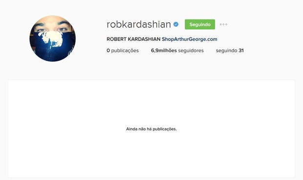 Rob Kardashian deleta fotos do Instagram (Foto: Reprodução/Instagram)