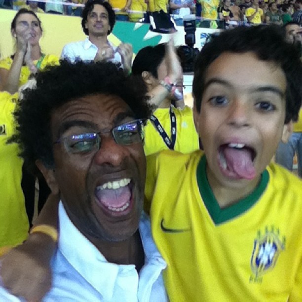 Hélio de la Pena no Maracanã (Foto: Reprodução/Instagram)