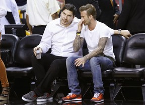 David Beckham assiste a jogo de basquete em Miami, nos Estados Unidos (Foto: Joe Skipper/ Reuters)