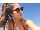 Bruna Hamú aproveita férias de 'Malhação' em dia de praia