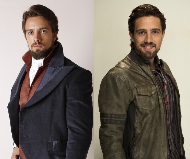 Antes e depois de Felipe, personagem interpretado por Rafael Cardoso (Foto: Divulgação Globo)