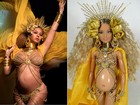 Beyoncé, grávida dos gêmeos no Grammy Awards, vira boneca