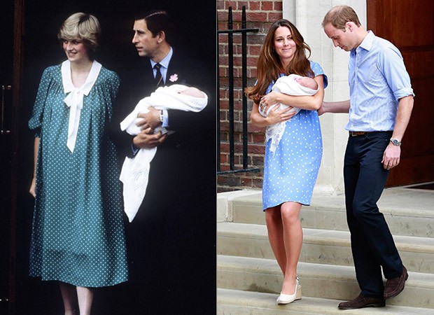 Princesa Diana e príncipe Charles e Kate Middleton e príncipe William (Foto: Agência Getty Images - Agência Reuters)