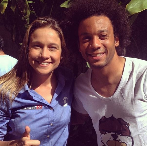 Fernanda Gentil e jogador Marcelo (Foto: Instagram / Reprodução)