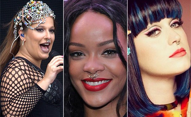 Alice Caymmi, Rihanna e Katy Perry (Foto: Foto Rio News | Divulgação)