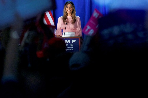 Melania Trump durante campanha (Foto: Reuters)