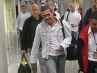 Antonio Banderas e Salma Hayek desembarcam no Rio de Janeiro