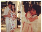 Kaká passa a virada do ano com a mulher e os filhos