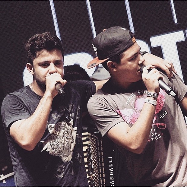  Cristiano Araújo e o irmão, Felipe (Foto: Reprodução / Instagram)