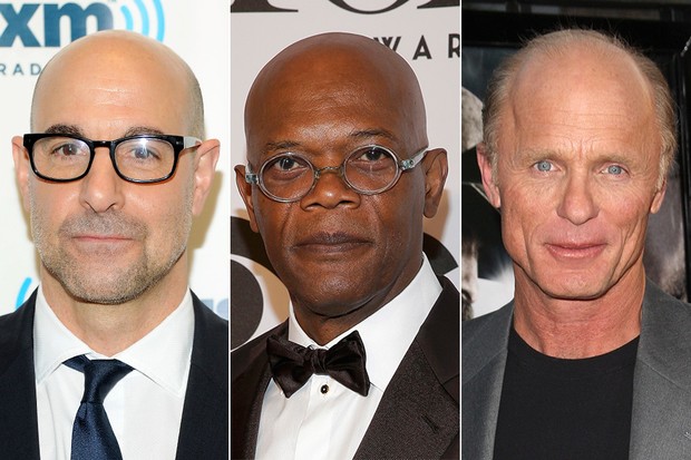 Stanley Tucci, Samuel L. Jackson e Ed Harris (Foto: Getty Images | Reuters)