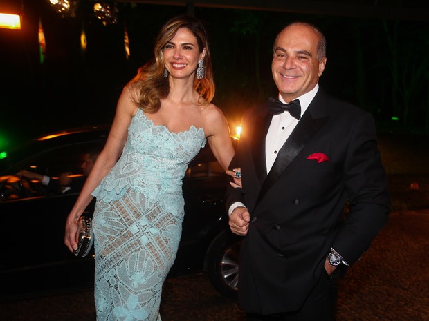 Luciana Gimenez com o marido, Marcelo de Carvalho, em evento em São Paulo (Foto: Manuela Scarpa/ Foto Rio News)