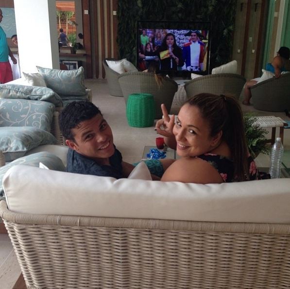  Thiago Silva com a cunhada, Paula (Foto: Instagram / Reprodução)