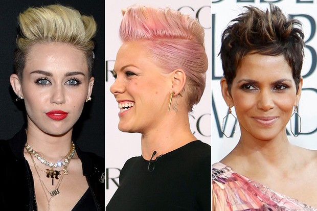 BELEZA - Miley Cyrus, Pink e Halle Berry (Foto: Getty Images || Reuters / Agência)