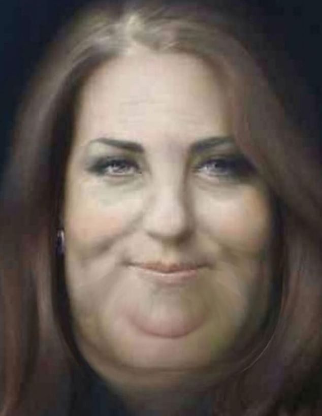 Retrato de Kate Middleton vira piada (Foto: Reprodução)