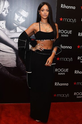Rihanna em lançamento de perfume em Atlanta, nos Estados Unidos (Foto: Paras Griffin/ Getty Images/ AFP)