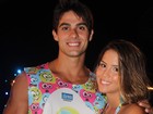 Pérola Faria troca beijos com o novo namorado em festival no Rio