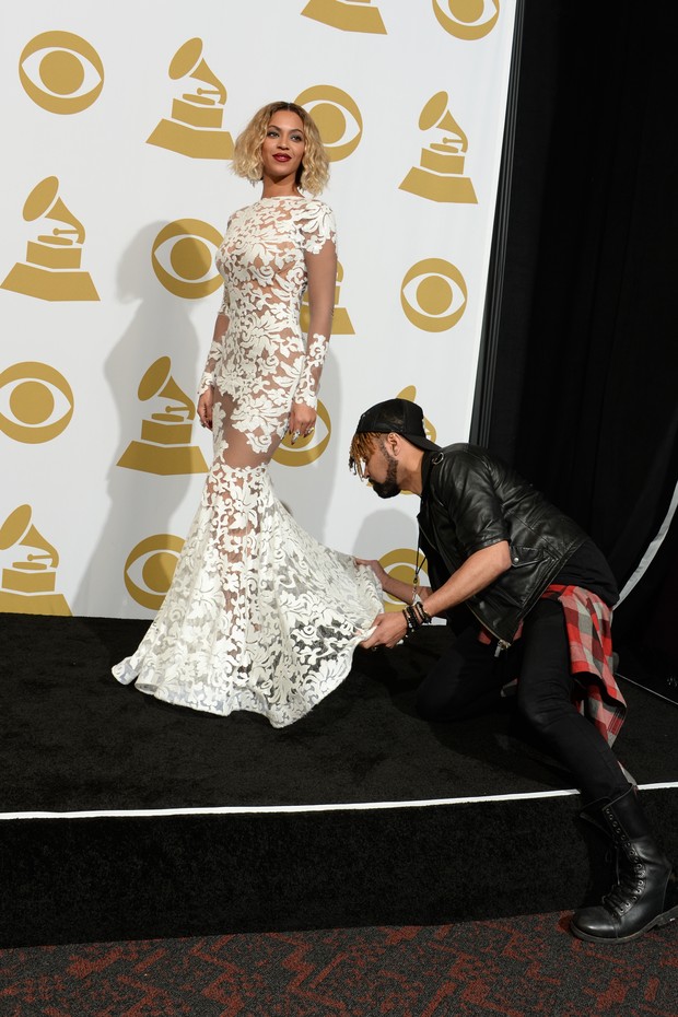 Beyoncé no Grammy Awards 2014 (Foto: AFP)