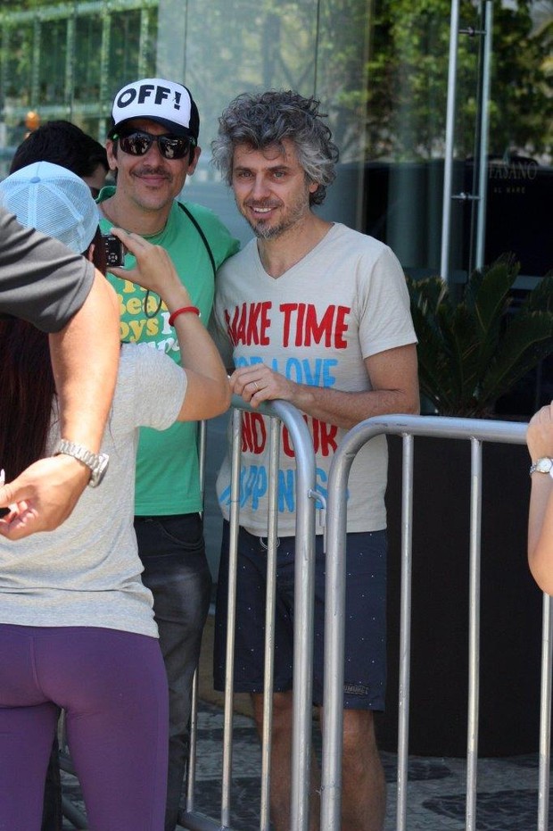 Integrantes da banda Red Hot Chili Peppers no Rio (Foto: Jc Pereira /AgNews)