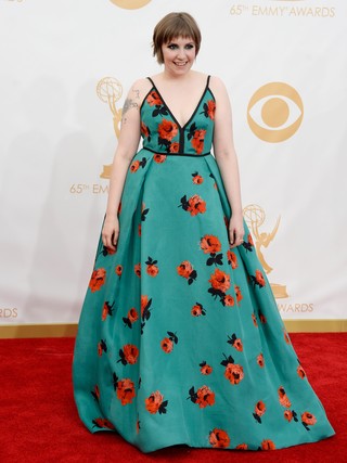 Lena Dunham no Emmy (Foto: AFP / Agência)