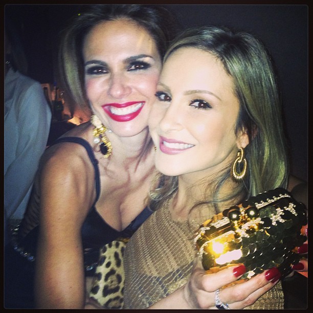 Luciana Gimenez e Claudia Leitte em festa em São Paulo (Foto: Instagram/ Reprodução)