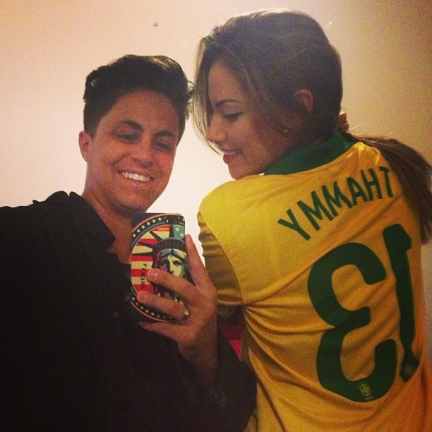 Thammy e ex-namorada Linda Barbosa (Foto: Instagram / Reprodução)