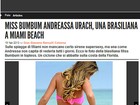Andressa Urach é destaque em site de badalada revista italiana
