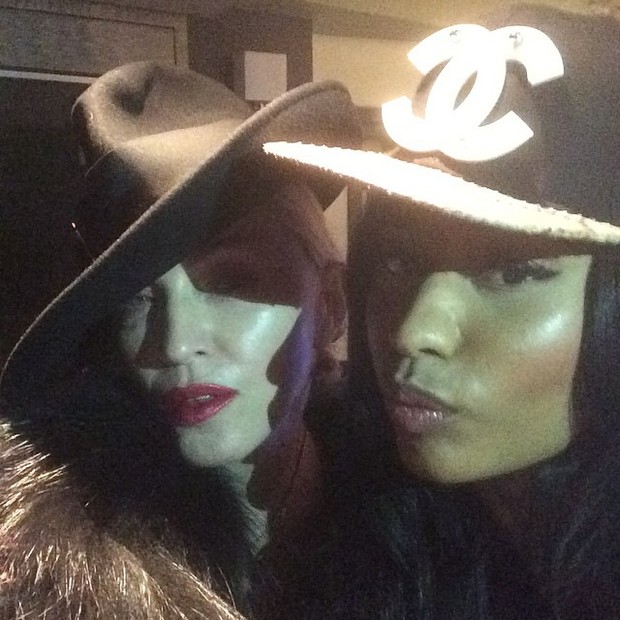 Madonna e Nicki Minaj em Nova York, nos Estados Unidos (Foto: Instagram/ Reprodução)