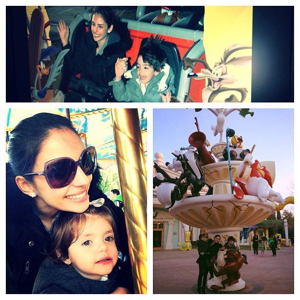 Carol Celico com filhos no parque (Foto: Instagram / Reprodução)