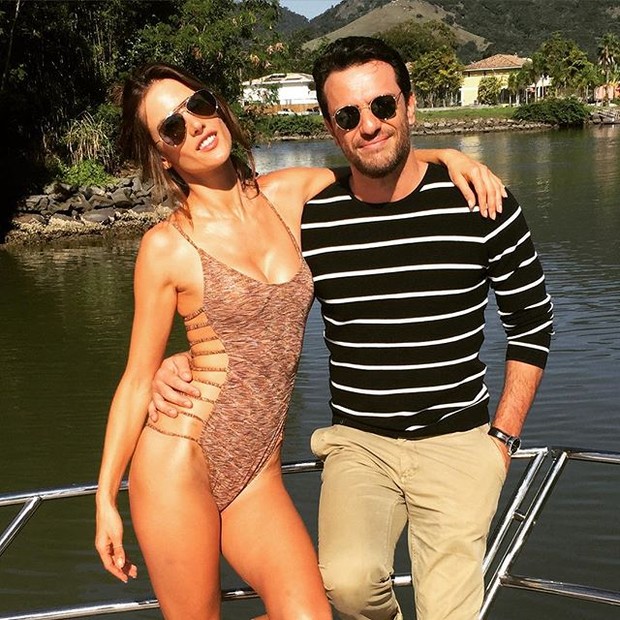 Alessandra Ambrósio e Rodrigo Lombardi (Foto: Instagram / Reprodução)