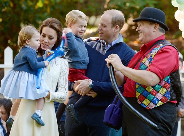 Kate Middleton, príncipe William e filhos (Foto: Reuters agência)