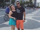 Matheus posta foto com Cacau durante passeio no Rio: 'Gatinha'