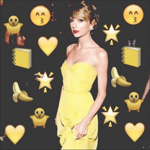 Taylor Swift usou look amarelo na festa do Globo de Ouro (Foto: Reprodução do Instagram)