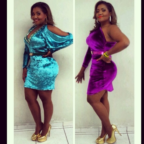 Gaby Amarantos abusa das cores em vestidos coladíssimos (Foto: Reprodução/Instagram)