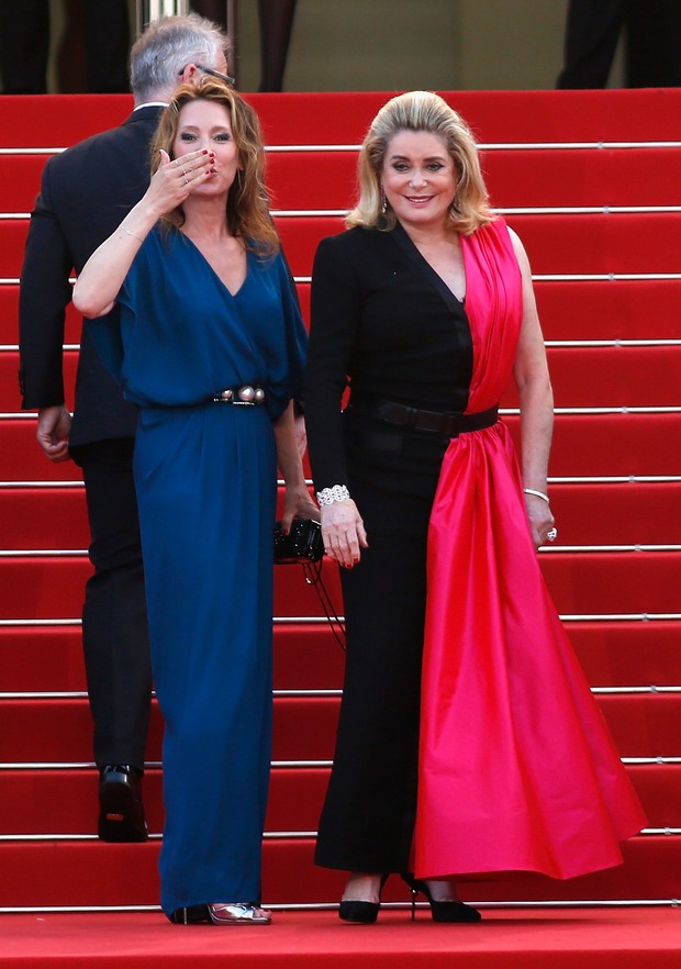 Catherine Deneuve na cerimônia de abertura do Festival de Cannes 2015 (Foto: Getty Images)