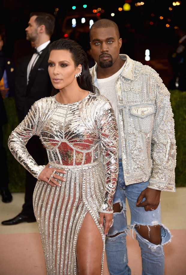 Kim Kardashian e Kanye West  (Foto: Getty Image)