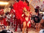 Sabrina Sato aparece com fantasia de carnaval em gravação