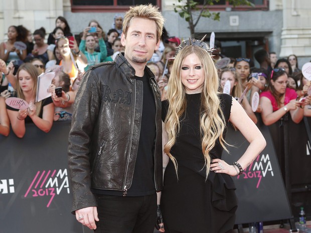 Avril Lavigne e Chad Kroeger em premiação em Toronto, no Canadá (Foto: Mark Blinch/ Reuters)