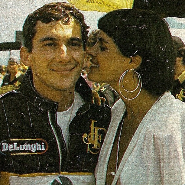 Monique Evans e Ayrton Senna (Foto: Reprodução/Instagram)