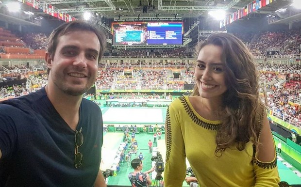 Max Fercondini e Amanda Richter na Olimpíada Rio 2016 (Foto: Reprodução/Instagram)
