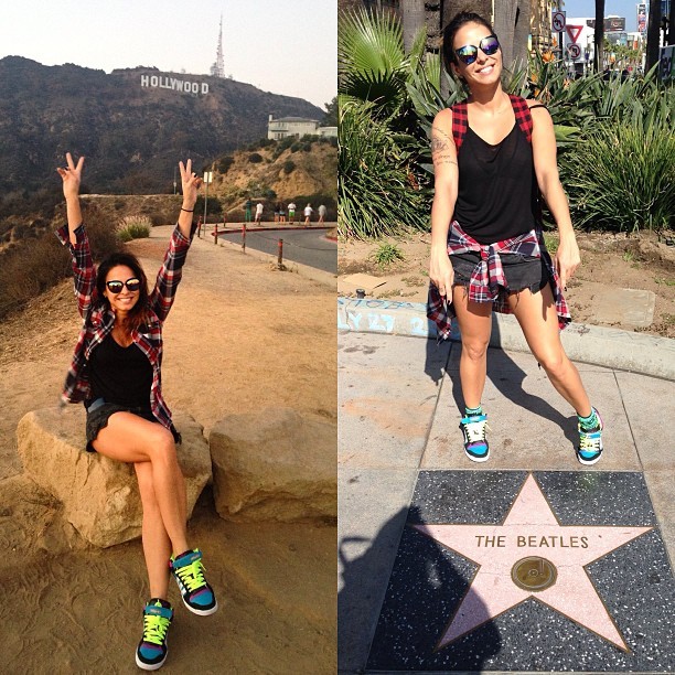 Alinne Rosa em Hollywood (Foto: Reprodução/Instagram)