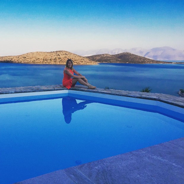 Marina Mantega em foto na Grécia posta em rede social (Foto: Reprodução/Instagram)
