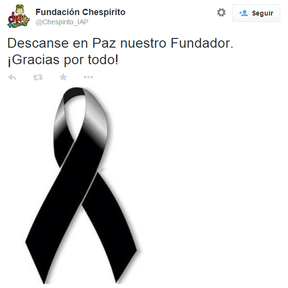 Fundação Chesperito faz homenagem a Roberto Bolaños (Foto: Reprodução/Reprodução)