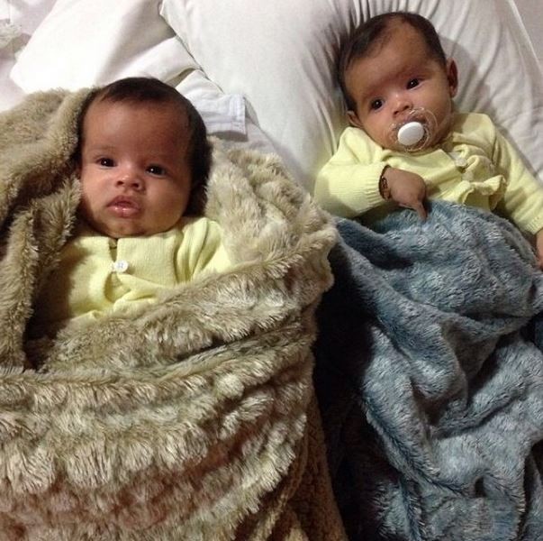 As gêmeas Sophia e Rafaella, filhas de Dentinho (Foto: Instagram / Reprodução)