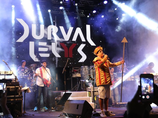 Durval Lelys em show em Salvador, na Bahia (Foto: Denilson Santos/ Ag. News)