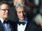 Matt Damon e Michael Douglas, promovem filme em que vivem gays