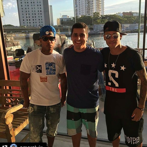 Neymar com Ja rule (Foto: Reprodução/Instagram)