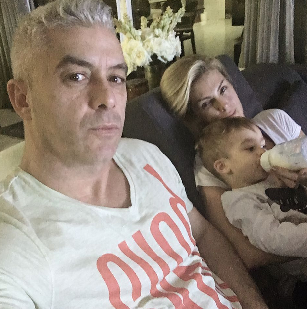 Alexandre Correa, Ana Hickmann e o filho do casal (Foto: Reprodução/Instagram)