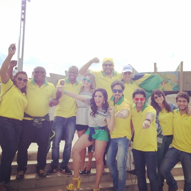 Anitta, Thiaguinho, Fernanda Souza, Thiago Lacerda e Marcos Mion (Foto: Instagram / Reprodução)