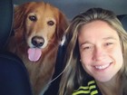 Longe de casa há um mês, Fernanda Gentil sofre de saudade de sua cadela